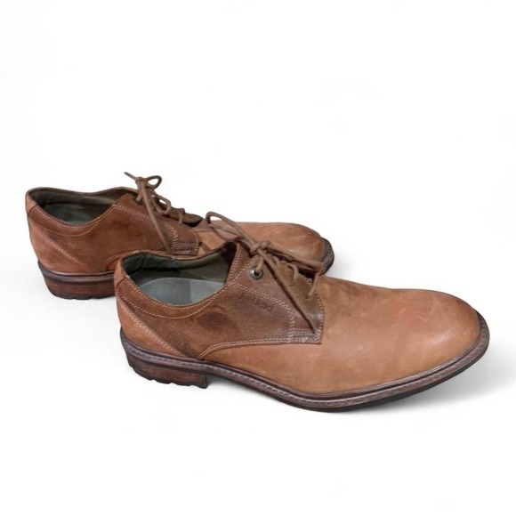 Josef Seibel‎ Brown Leather Oxford Men\'s Shoes Size 47= 14